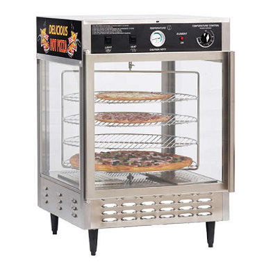 Gold Medal 5552PZ Combo Pizza Warmer & Humidified Merchandiser Cabinet, 24