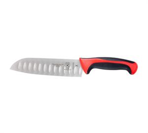 Millennia Red Granton Edge 7" Santoku Knife