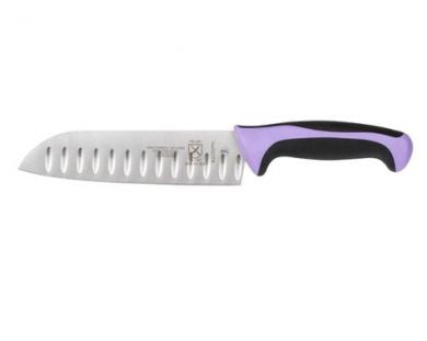 Millennia Purple Granton Edge 7" Santoku Knife