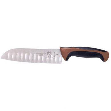 Millennia Brown Granton Edge 7" Santoku Knife