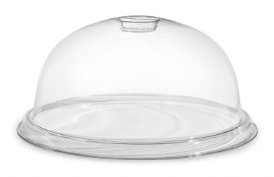 Mediterranean Clear Round Plastic Dome Cover
