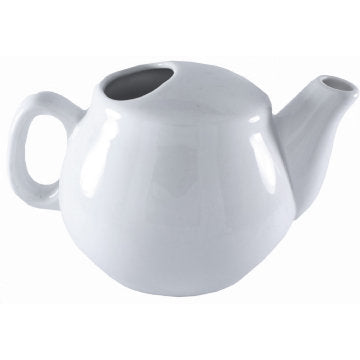 16oz White Ceramic Teapot