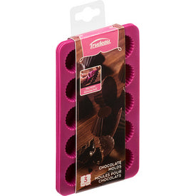 Set of 3 Silicone Caisettes Chocolate Molds