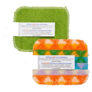 2 Flat 1 Foam pk Pot Scrubbers