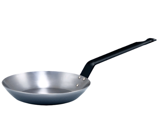 Winco 10.75" Steel Fry Pan CSFP-11 on white background
