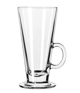 Libbey 8.5oz glass with handle on white background