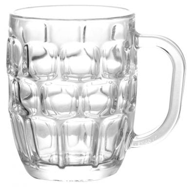 Libbey Dimpled Glass Mug 19.25 oz on white background