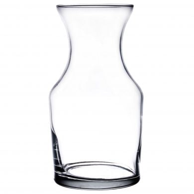 Libbey 8.5oz glass cocktail decanter empty on a white background