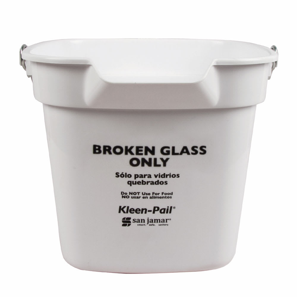 Broken Glass Only Pail*