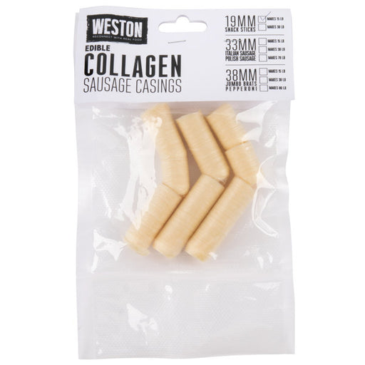 Weston 19 mm Collagen Sausage Casing (makes 15 lbs) MODEL: 19-0111-W
