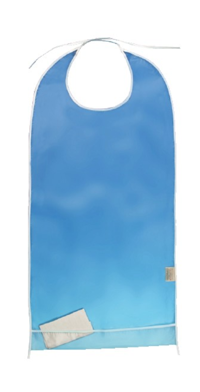 Clear Clothing Protector Bib LG089 - 1/1EA | s.t.o.p. Restaurant Supply
