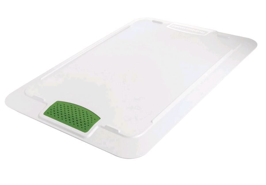 Rubbermaid 8 and 12 gallon Product Saver Lid on white background