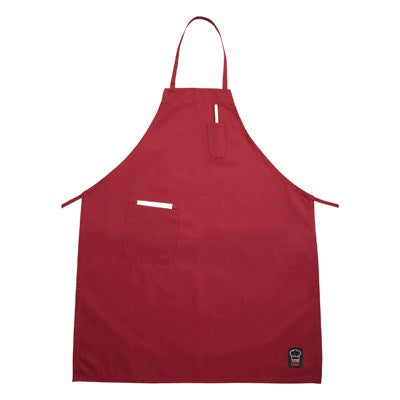 Winco Red 2 Pocket Bib Apron BA-PRD