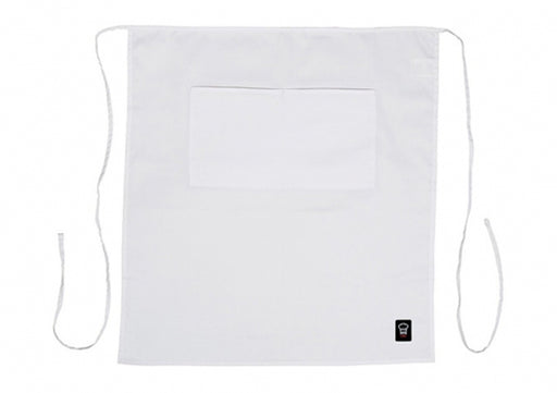 Winco White 2 Pocket Waist Apron WA-3129WH