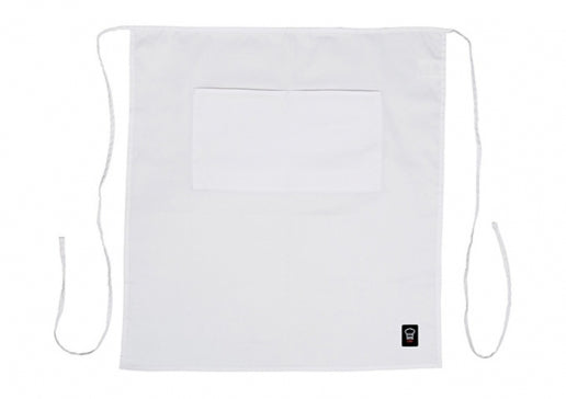 Winco White 2 Pocket Waist Apron WA-3129WH