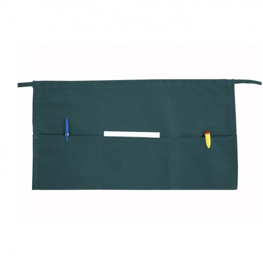 Winco Green 3 Pocket Waist Apron WA-1221G