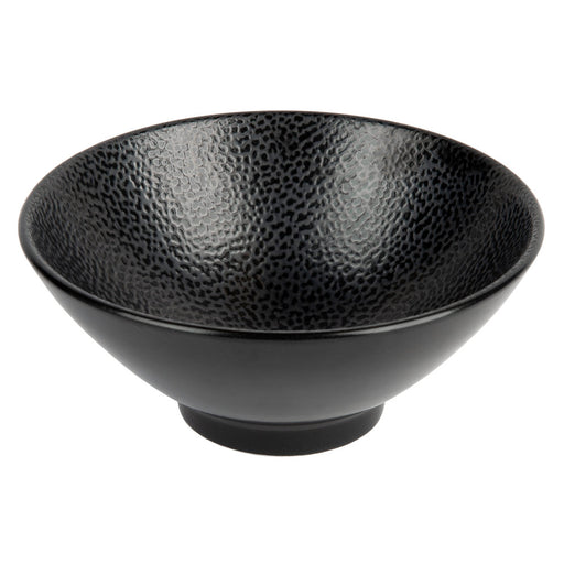 Oneida 13.5oz pedestal bowl black leather