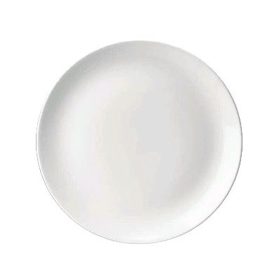 Churchill Evolve White Rolled Edge 11.25" Plate WHEV111 on white background