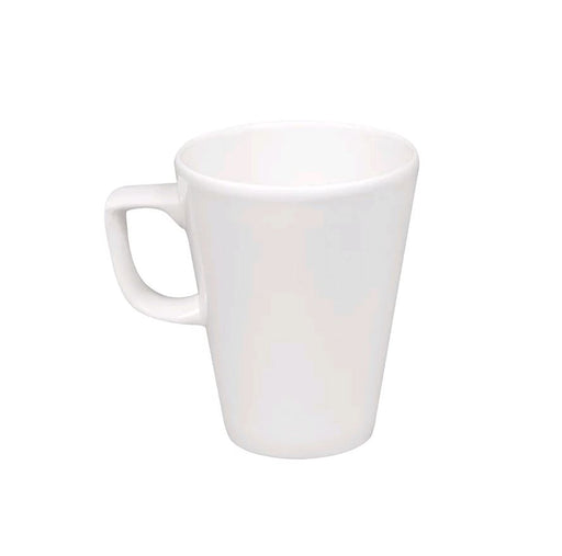 Churchill White Rolled Edge 12oz Latte Mug WHMCL1 on white background