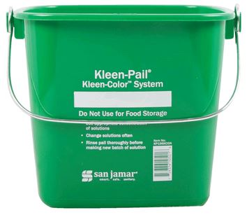 Winco 6 Qt. Green Cleaning Bucket PPL-6G