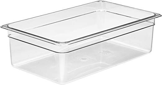 6" Deep Camwear Full Size Clear Polycarbonate Food Pan