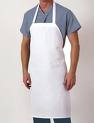 White Heavy Duty Bib Apron