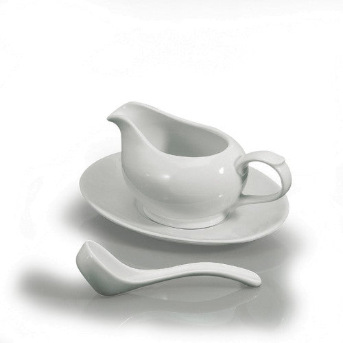 BIA 3 PC Gravy Boat Set White 7032320WH