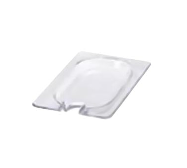 Rubbermaid Insert/Food Pan Cover, Clear, Notched, 1/4 Size FG114P86CLR*