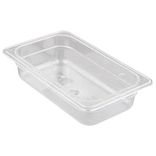 Rubbermaid 1/4 Size 2.5" Deep Clear Food Pan FG110P00CLR*