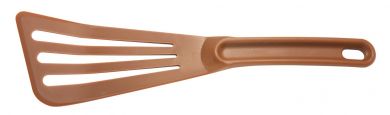 Mercer Hell's Tools 12" Brown High Temperature Slotted Spatula M35110BR - 1/1EA