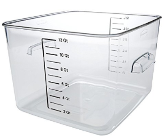 12 Qt CARB-X¬® Square Food Containers