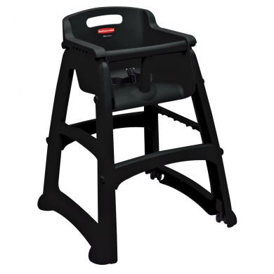 High Chair with Wheels on white background