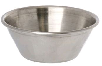 Browne - Sauce Cup, 4 oz, Stainless Steel, 515057 - (Pack of 12)