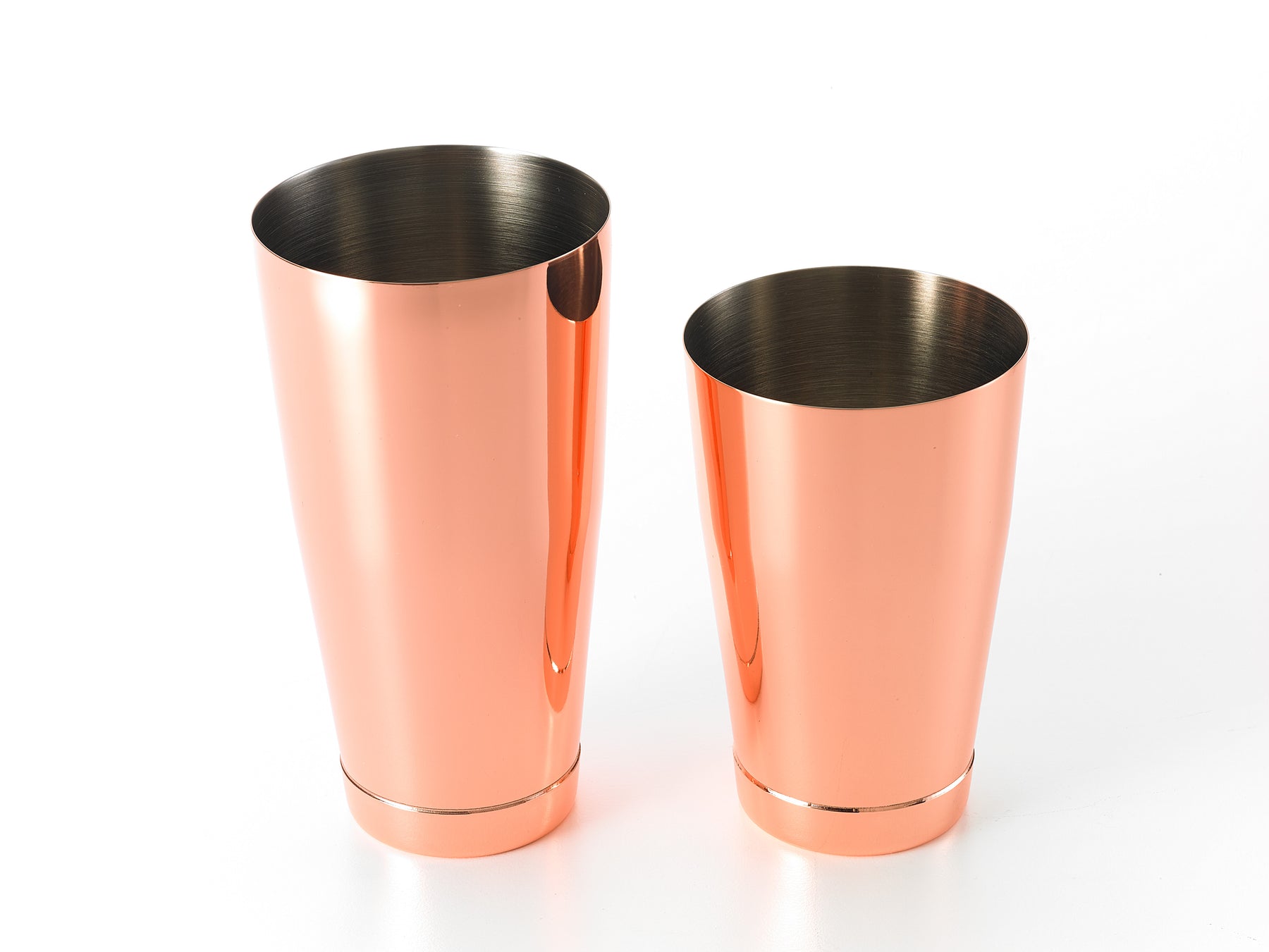 Barfly - Cocktail Shaker 28 oz / 18 oz Boston Copper-Plated M37009CP - (Set of 2)