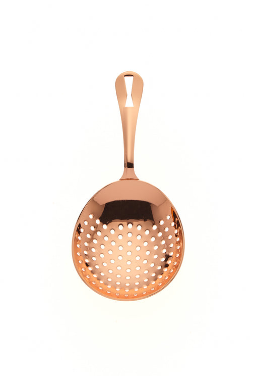 Barfly M37028CP 6 1/2" Copper-Plated Julep Strainer