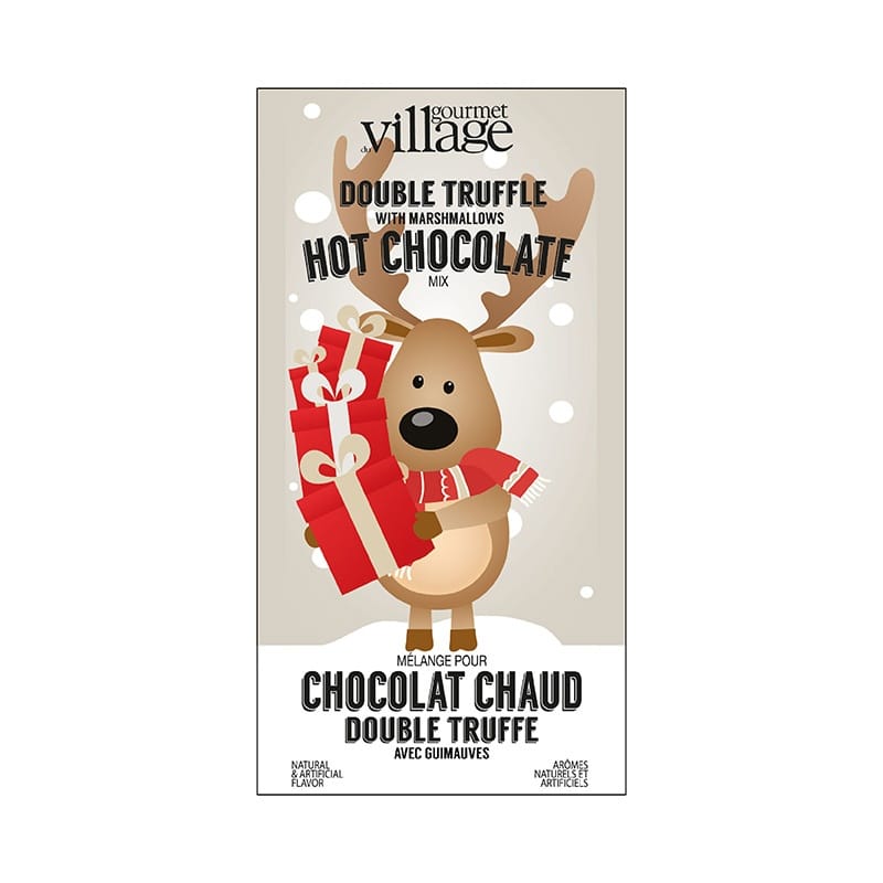 Reindeer Double Truffle Hot Chocolate Mix - GCHOMRR on white backgrond