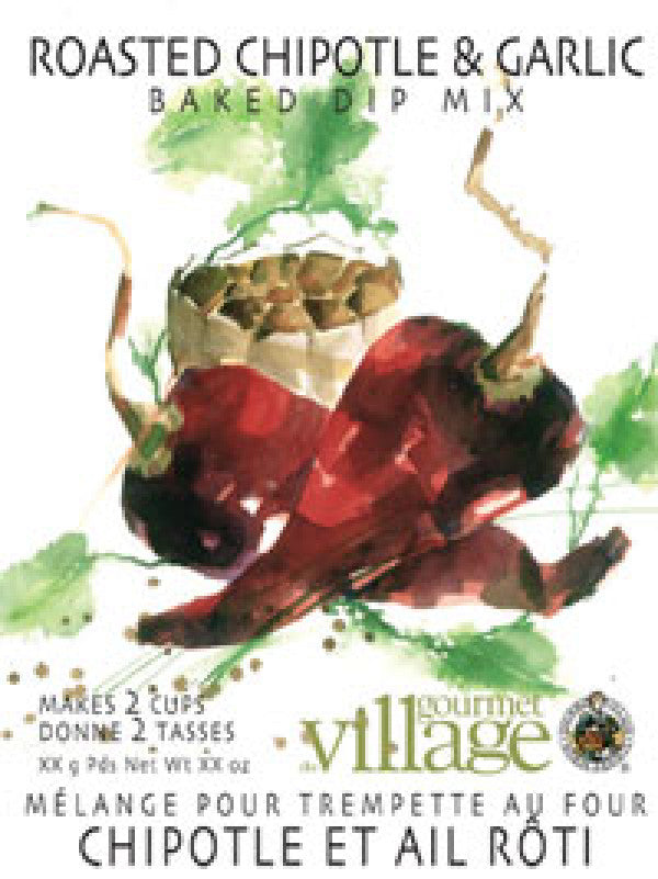 Gourmet du Village GDIPXCG Roasted Chipolte and Garlic Dip Mix