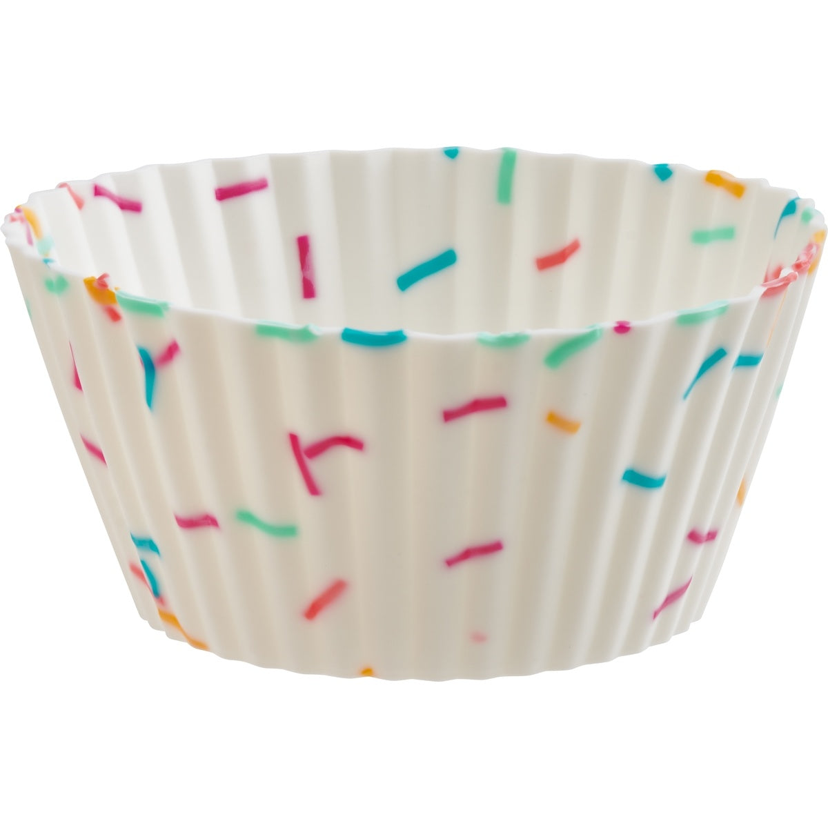 Trudeau 05119064 Confetti Standard Silicone Muffin Cups on white background