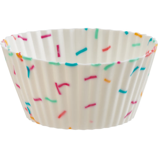 Trudeau 05119064 Confetti Standard Silicone Muffin Cups on white background