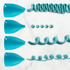 Plastic Ruffle/Writing Decorating Tips