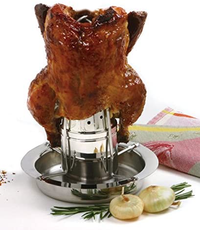 Stainless Steel Vertical Roaster with Infuser Marinade
