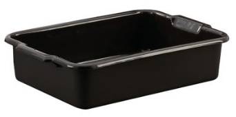 Black 20 x 15 x 7 Single Compartment Dish Box