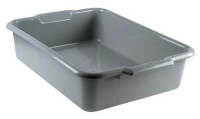 Ê20 x 15 x 7 Heavy Duty Gray Single Compartment Dish Box