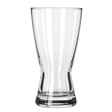 Libbey 181 12oz Hourglass Pilsner Glass 24pack empty on white background