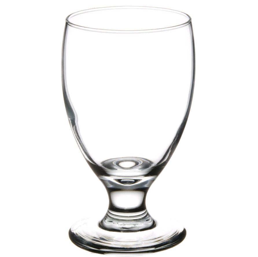 Libbey 10.5oz Goblet Embassy 3712 empty on white backgound