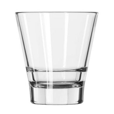 Libbey 15710 9oz Endeavor Rocks Glass empty on white background