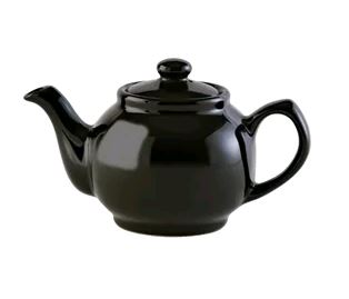 Classic Black Teapot 6cup 1100ml/39oz on white background