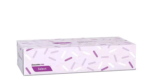 Cascades F950 Flat Box Facial Tissue, 100 sheets