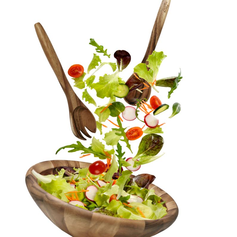 Natural Living Acacia XL Salad Bowl 3250563AC - 1/1EA