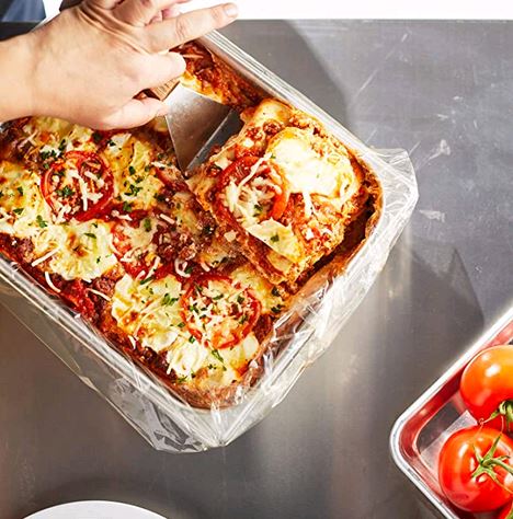 PanSaver Clear 42636 Deep Ovenable Pan Disposable Liner Fits 1/2 size Pans up to 4